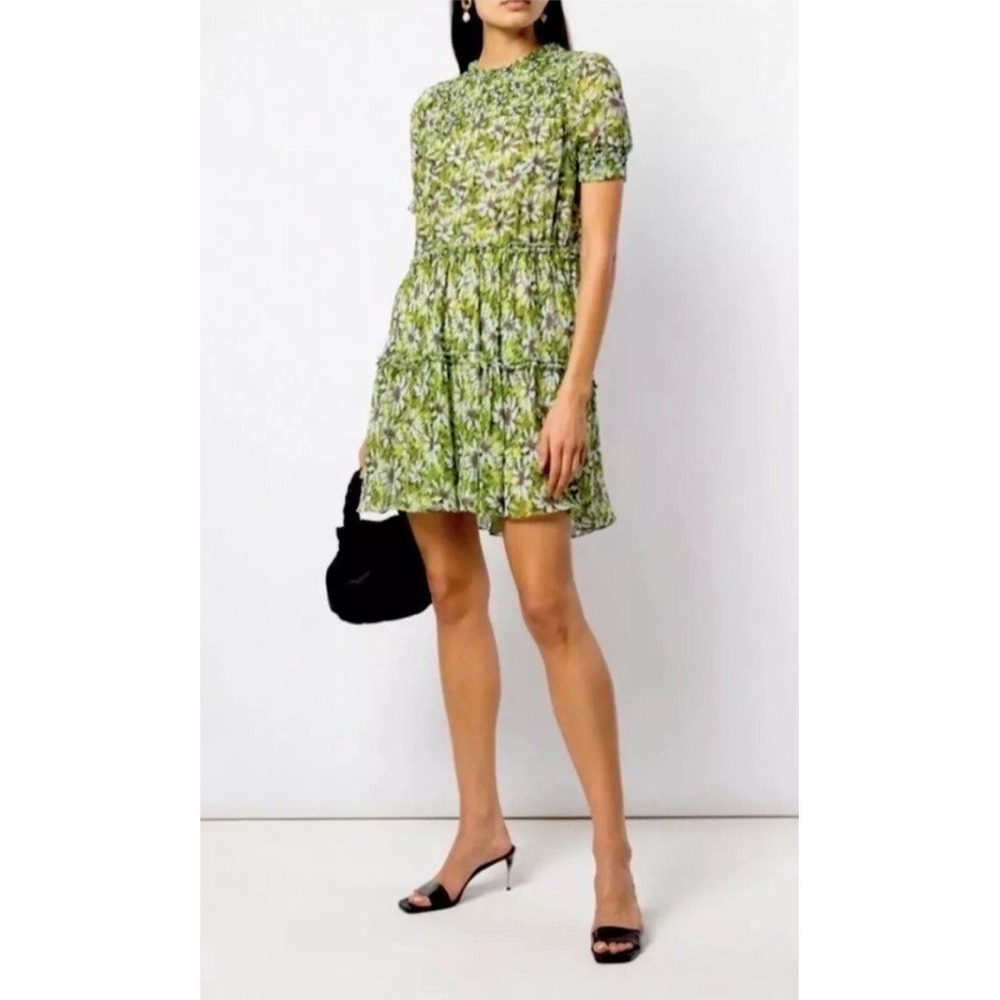 Cinq à Sept Floral Print Mini Dress Sz 0 Retail $500